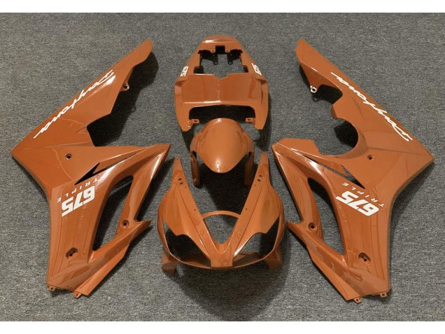 2006-2008 Orange Brillant Triumph Daytona 675 Carénage Moto