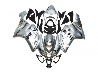 2007-2008 Argent West Brillant Kawasaki ZX6R Carénage Moto