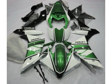 2007-2008 Blanc Brillant & Vert Yamaha R1 Carénage Moto