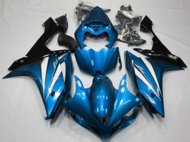 2007-2008 Bleu Clair Blanc & Noir Yamaha R1 Carénage Moto