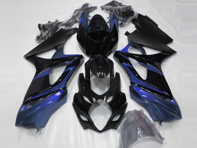 2007-2008 Bleu & Noir Brillant Suzuki GSXR 1000 Carénage Moto 2007-2008 Bleu & Noir Brillant Suzuki GSXR 1000 Carénage Moto