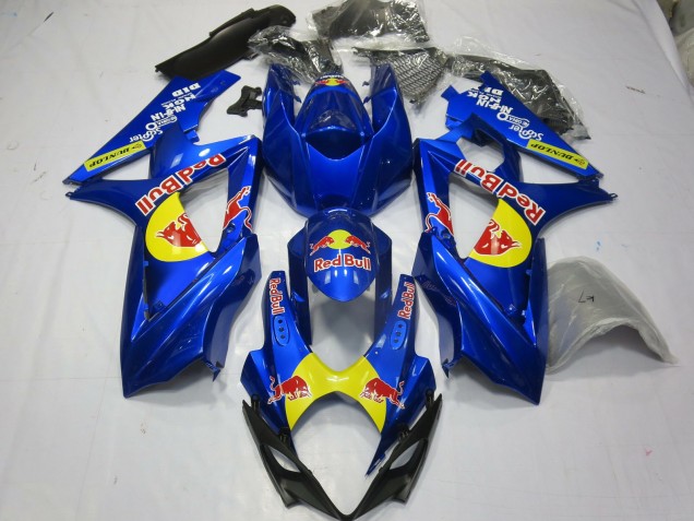 2007-2008 Bleu Rouge Taureau Suzuki GSXR 1000 Carénage Moto