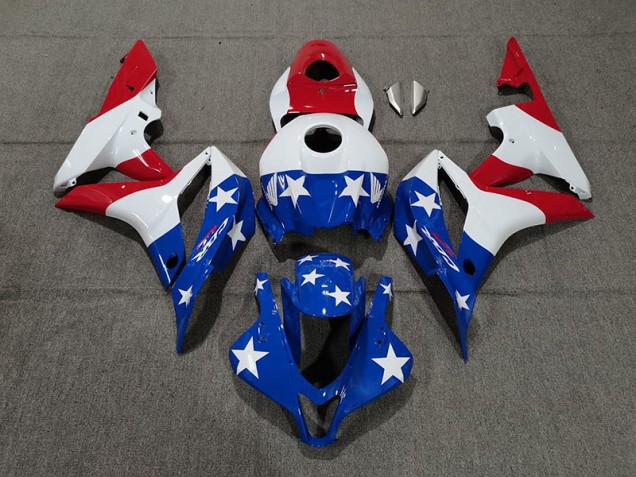2007-2008 Drapeau Américain Honda CBR600RR Carénage Moto