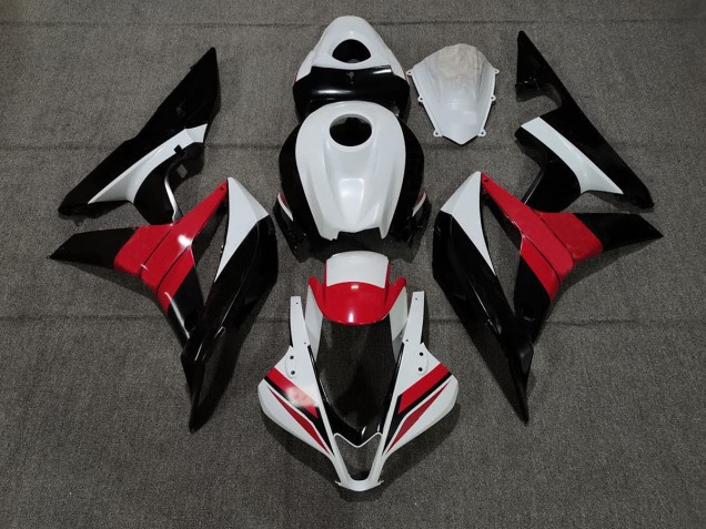 2007-2008 Noir Blanc & Rouge Honda CBR600RR Carénage Moto 2007-2008 Noir Blanc & Rouge Honda CBR600RR Carénage Moto