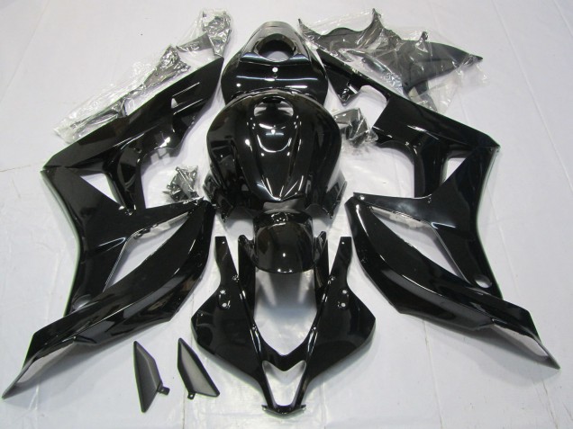 2007-2008 Noir Brillant Honda CBR600RR Carénage Moto 2007-2008 Noir Brillant Honda CBR600RR Carénage Moto
