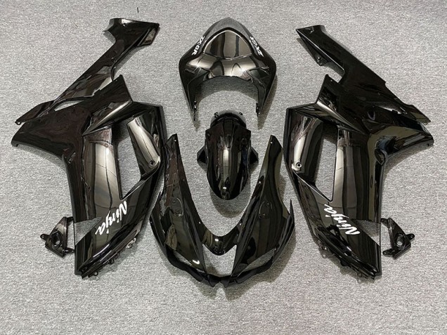 2007-2008 Noir Brillant Kawasaki ZX6R Carénage Moto 2007-2008 Noir Brillant Kawasaki ZX6R Carénage Moto