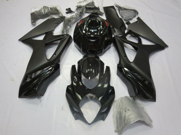 2007-2008 Noir Mat Brillant Suzuki GSXR 1000 Carénage Moto