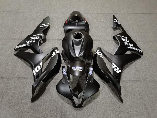 2007-2008 Noir Mat Repsol Honda CBR600RR Carénage Moto