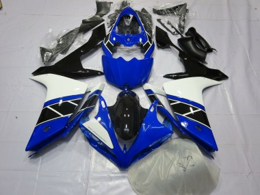 2007-2008 Noir Noir & Blanc Yamaha R1 Carénage Moto