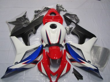 2007-2008 OEM Conception De Style Blanc Rouge Bleu Honda CBR600RR Carénage Moto
