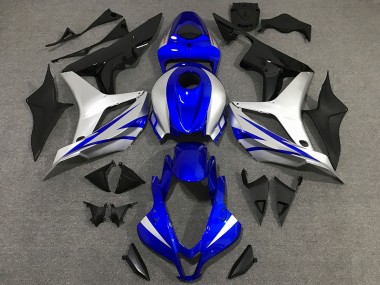 2007-2008 OEM Style Bleu & Argent Honda CBR600RR Carénage Moto