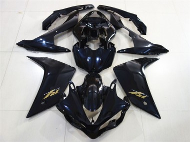 2007-2008 Or Noir Brillant Yamaha R1 Carénage Moto