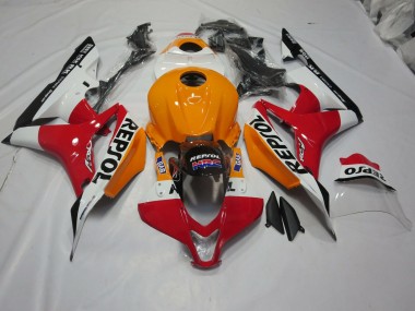 2007-2008 Orange Clair & Blanc Repsol Honda CBR600RR Carénage Moto