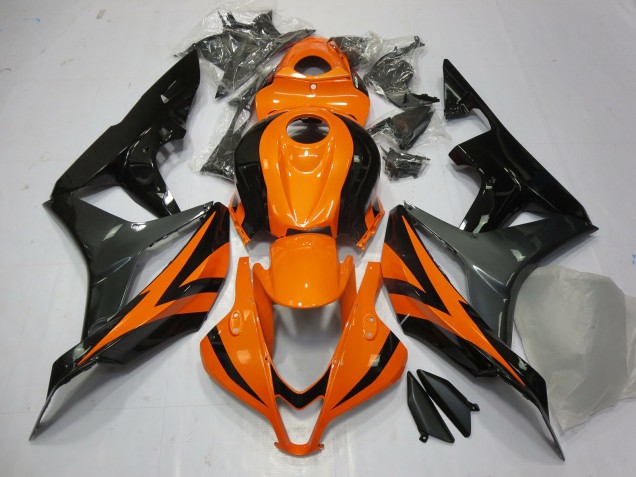 2007-2008 Orange Gris & Noir Honda CBR600RR Carénage Moto