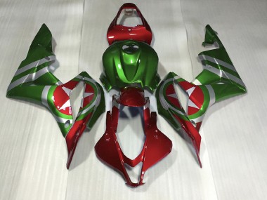 2007-2008 Rouge & Vert Captain America Honda CBR600RR Carénage Moto