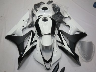 2007-2008 Style Blanc & Noir OEM Honda CBR600RR Carénage Moto