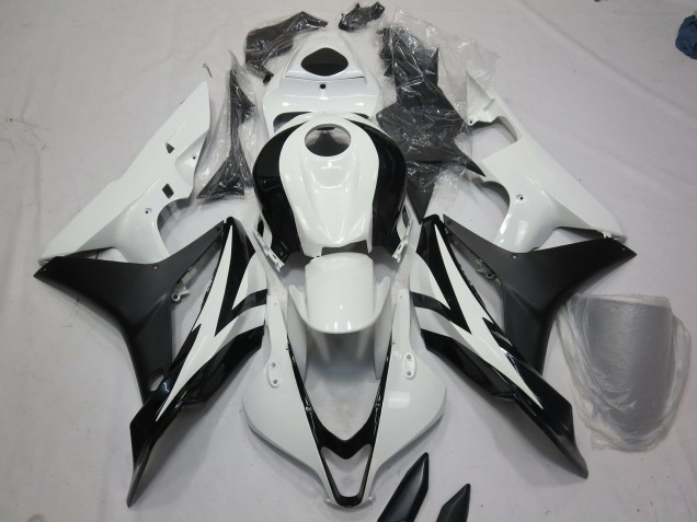 2007-2008 Style Blanc & Noir OEM Honda CBR600RR Carénage Moto 2007-2008 Style Blanc & Noir OEM Honda CBR600RR Carénage Moto