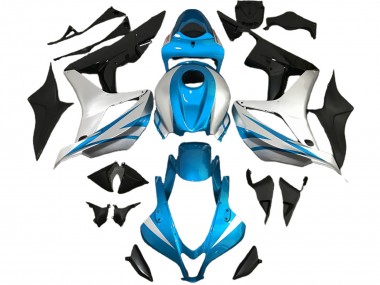 2007-2008 Style Bleu Clair & Argent OEM Honda CBR600RR Carénage Moto