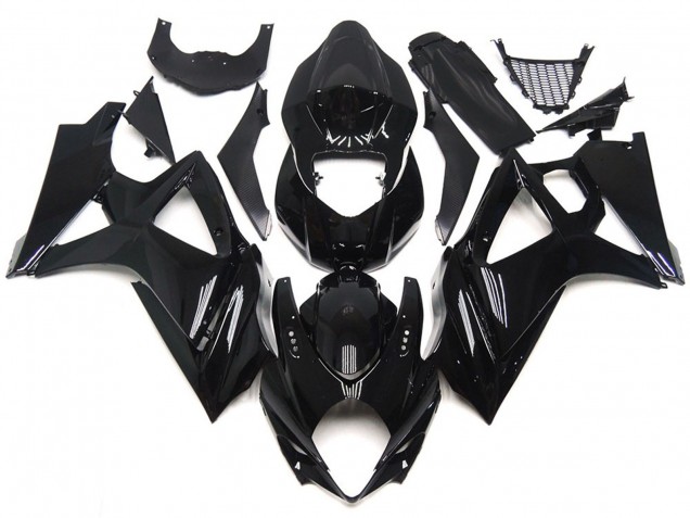 2007-2008 Style Noir Brillant Suzuki GSXR 1000 Carénage Moto