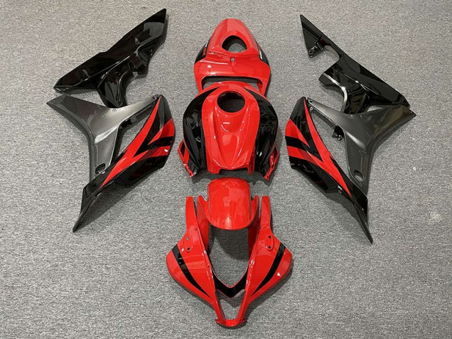 2007-2008 Style Rouge OEM & Gris Honda CBR600RR Carénage Moto