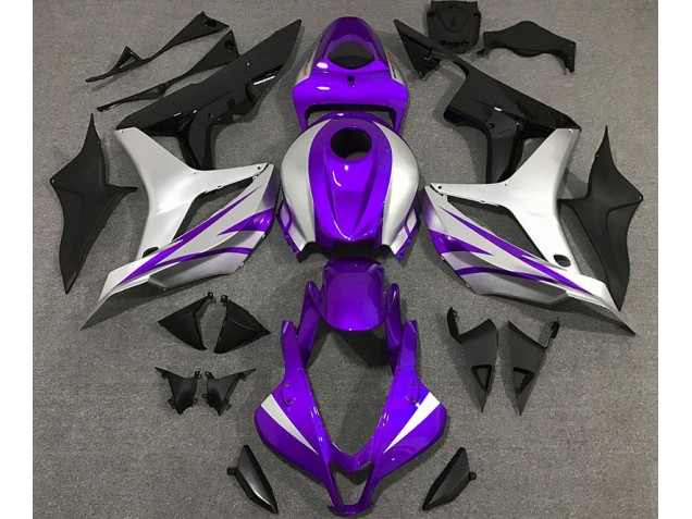 2007-2008 Style Violet & Argent OEM Honda CBR600RR Carénage Moto