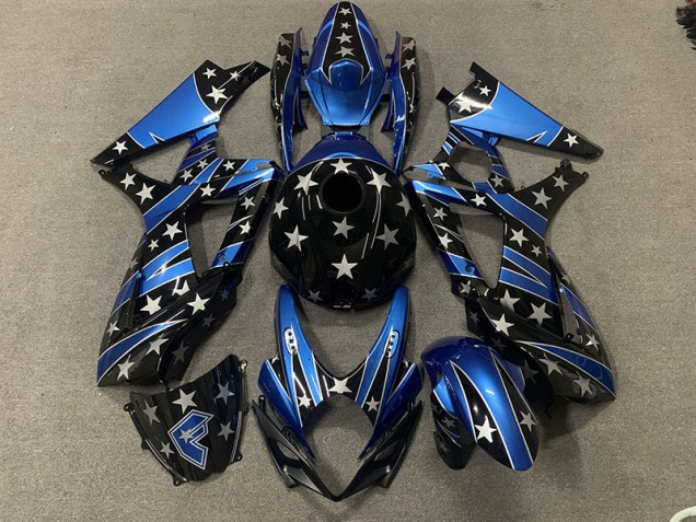 2007-2008 Style Étoile Perlée Personnalisé Suzuki GSXR 1000 Carénage Moto