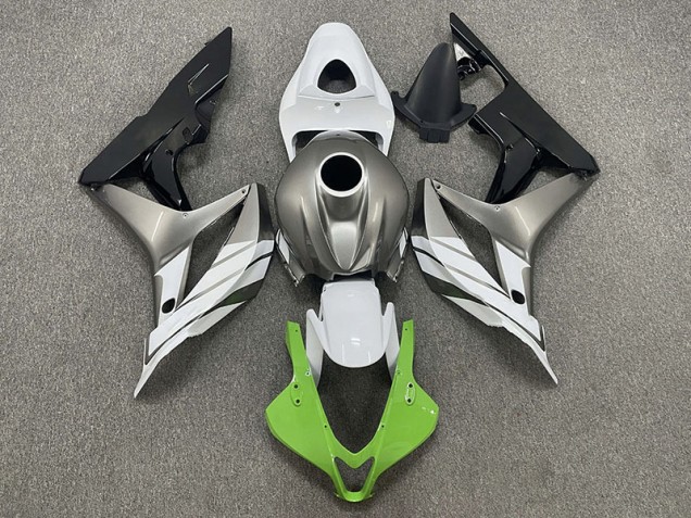 2007-2008 Vert Blanc & Gris Honda CBR600RR Carénage Moto
