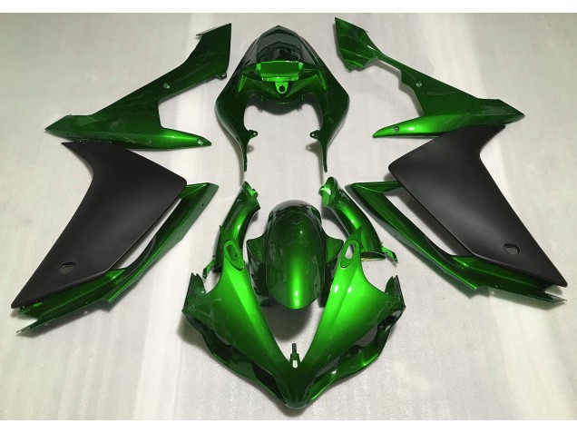 2007-2008 Vert Brillant & Noir Yamaha R1 Carénage Moto 2007-2008 Vert Brillant & Noir Yamaha R1 Carénage Moto