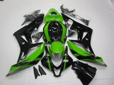 2007-2008 Vert & Noir Vibrants Honda CBR600RR Carénage Moto