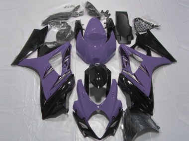 2007-2008 Violet Foncé & Noir Suzuki GSXR 1000 Carénage Moto