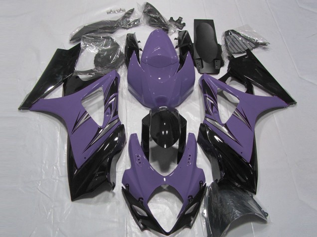 2007-2008 Violet Foncé & Noir Suzuki GSXR 1000 Carénage Moto