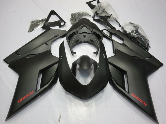 2007-2014 Noir Mat Ducati 848 1098 1198 Carénage Moto