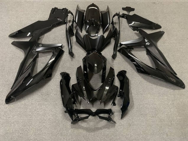 2008-2010 Noir Brillant Suzuki GSXR 600-750 Carénage Moto 2008-2010 Noir Brillant Suzuki GSXR 600-750 Carénage Moto
