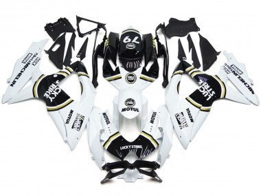 2008-2010 Noir Lucky Strike 79 Suzuki GSXR 600-750 Carénage Moto