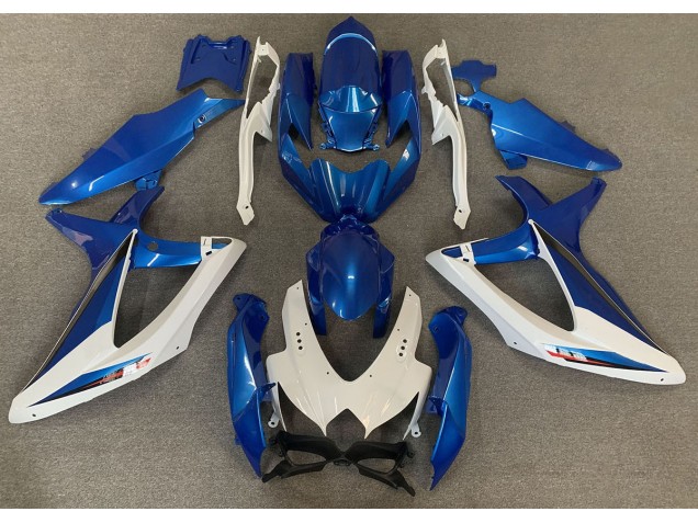 2008-2010 OEM Style Bleu & Blanc Suzuki GSXR 600-750 Carénage Moto 2008-2010 OEM Style Bleu & Blanc Suzuki GSXR 600-750 Carénage Moto