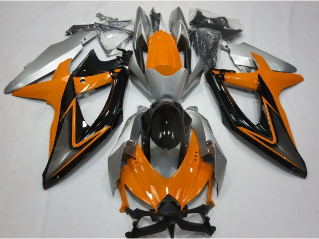 2008-2010 Orange & Argent Suzuki GSXR 600-750 Carénage Moto 2008-2010 Orange & Argent Suzuki GSXR 600-750 Carénage Moto