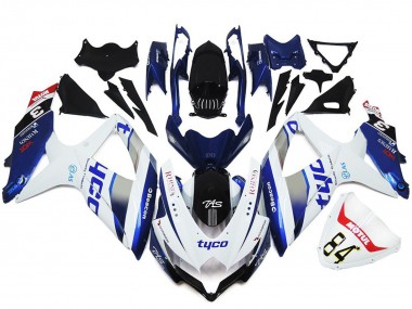 2008-2010 Tyco Style Personnalisé Brillant Suzuki GSXR 600-750 Carénage Moto