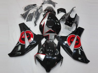 2008-2011 Noir Brillant & Rouge Honda CBR1000RR Carénage Moto
