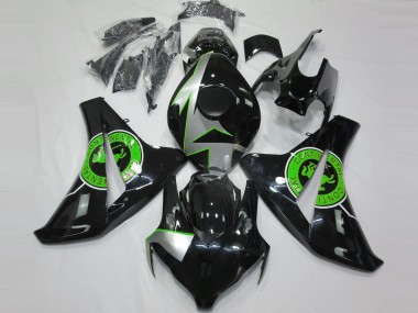 2008-2011 Noir Brillant & Vert Honda CBR1000RR Carénage Moto
