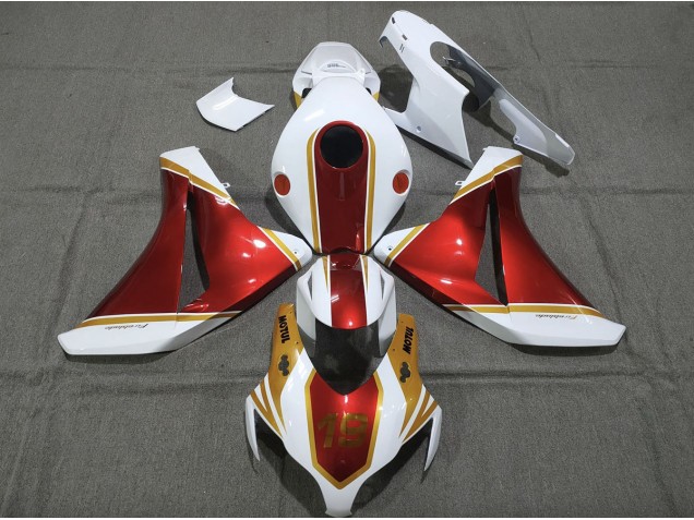 2008-2011 Or & Rouge 19 Honda CBR1000RR Carénage Moto 2008-2011 Or & Rouge 19 Honda CBR1000RR Carénage Moto