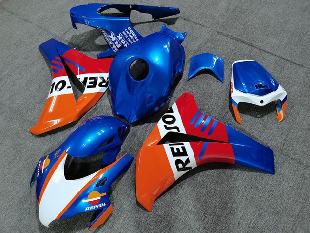 2008-2011 Style Bleu Perle Repsol Honda CBR1000RR Carénage Moto