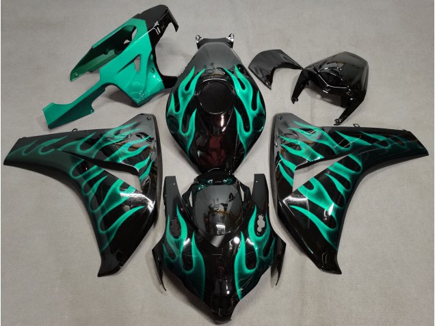 2008-2011 Verde Acqua Fiamma Honda CBR1000RR Carénage Moto 2008-2011 Verde Acqua Fiamma Honda CBR1000RR Carénage Moto