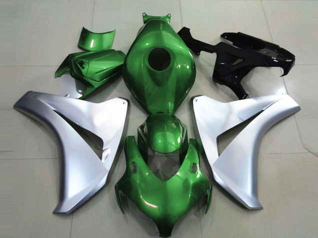 2008-2011 Vert Brillant & Argent Honda CBR1000RR Carénage Moto