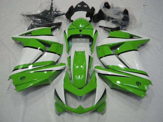 2008-2012 Vert & Blanc Kawasaki Ninja 250 Carénage Moto 2008-2012 Vert & Blanc Kawasaki Ninja 250 Carénage Moto