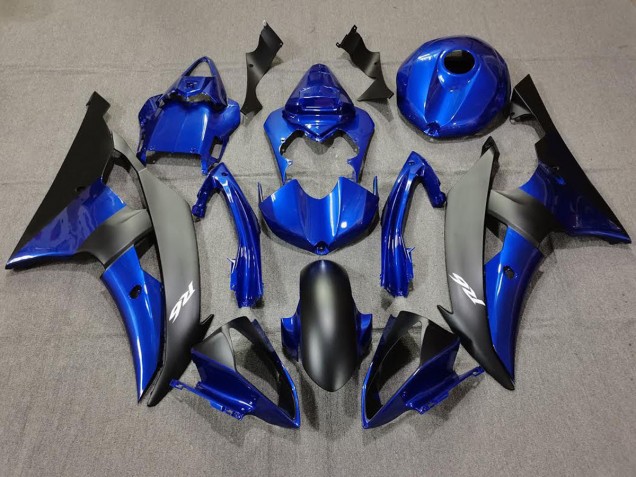 2008-2016 Bleu Foncé & Noir Mat Yamaha R6 Carénage Moto 2008-2016 Bleu Foncé & Noir Mat Yamaha R6 Carénage Moto