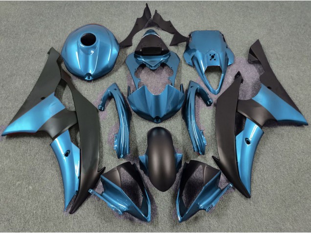 2008-2016 Bleu Électrique & Noir Mat Yamaha R6 Carénage Moto
