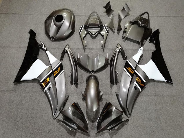 2008-2016 Gris Brillant & Bronze Yamaha R6 Carénage Moto 2008-2016 Gris Brillant & Bronze Yamaha R6 Carénage Moto