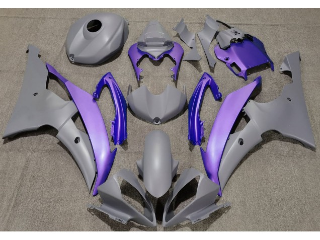 2008-2016 Gris Mat & Violet Yamaha R6 Carénage Moto 2008-2016 Gris Mat & Violet Yamaha R6 Carénage Moto