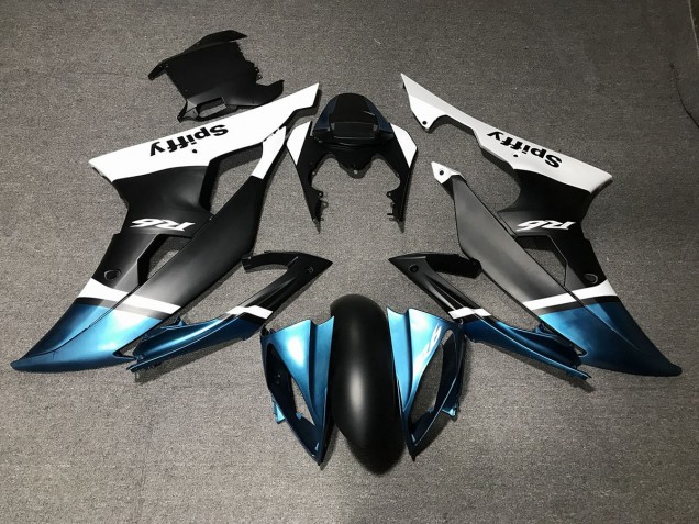 2008-2016 Noir Mat & Bleu Spécial Yamaha R6 Carénage Moto 2008-2016 Noir Mat & Bleu Spécial Yamaha R6 Carénage Moto