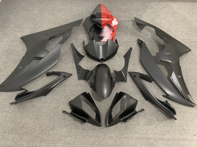 2008-2016 Noir Mat & Rouge Yamaha R6 Carénage Moto 2008-2016 Noir Mat & Rouge Yamaha R6 Carénage Moto